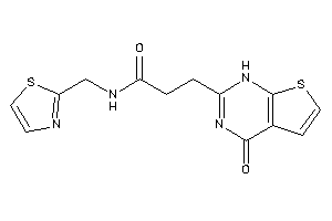 3-(4-keto-1H-thieno[2,3-d]pyrimidin-2-yl)-N-(thiazol-2-ylmethyl)propionamide