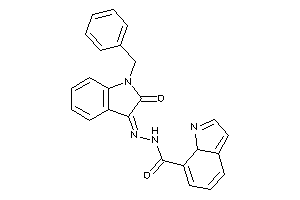 N-[(1-benzyl-2-keto-indolin-3-ylidene)amino]-7aH-indole-7-carboxamide