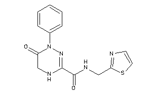 6-keto-1-phenyl-N-(thiazol-2-ylmethyl)-4,5-dihydro-1,2,4-triazine-3-carboxamide