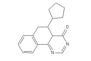 Image of 5-cyclopentyl-5,6-dihydro-4aH-benzo[h]quinazolin-4-one