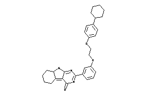 Image of 2-[3-[2-(4-cyclohexylphenoxy)ethoxy]phenyl]-6,7,8,8a-tetrahydro-5H-benzothiopheno[2,3-d]pyrimidin-4-one