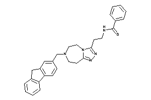 N-[2-[7-(9H-fluoren-2-ylmethyl)-5,6,8,9-tetrahydro-[1,2,4]triazolo[3,4-g][1,4]diazepin-3-yl]ethyl]benzamide