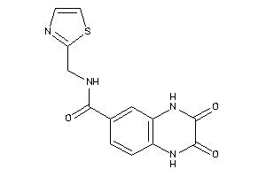 Image of 2,3-diketo-N-(thiazol-2-ylmethyl)-1,4-dihydroquinoxaline-6-carboxamide