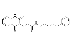3-(4-keto-2-thioxo-1H-quinazolin-3-yl)-N-(5-phenylpentyl)propionamide