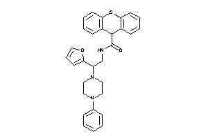 N-[2-(2-furyl)-2-(4-phenylpiperazino)ethyl]-9H-xanthene-9-carboxamide