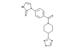 1-[4-[4-(1,2,4-oxadiazol-3-yl)piperidine-1-carbonyl]phenyl]-4-imidazolin-2-one