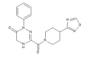 3-[4-(1,2,4-oxadiazol-3-yl)piperidine-1-carbonyl]-1-phenyl-4,5-dihydro-1,2,4-triazin-6-one