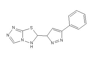 6-(5-phenyl-3H-pyrazol-3-yl)-5,6-dihydro-[1,2,4]triazolo[3,4-b][1,3,4]thiadiazole