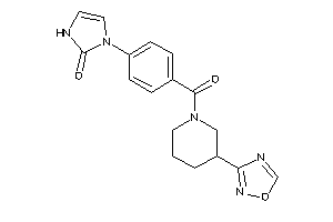 1-[4-[3-(1,2,4-oxadiazol-3-yl)piperidine-1-carbonyl]phenyl]-4-imidazolin-2-one