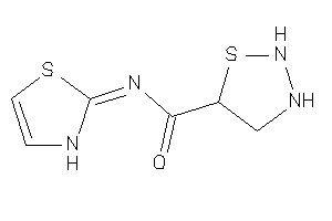 Image of N-(4-thiazolin-2-ylidene)thiadiazolidine-5-carboxamide