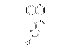 Image of N-(2-cyclopropyl-2H-1,3,4-thiadiazol-5-ylidene)cinchoninamide