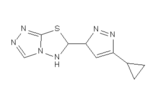 Image of 6-(5-cyclopropyl-3H-pyrazol-3-yl)-5,6-dihydro-[1,2,4]triazolo[3,4-b][1,3,4]thiadiazole