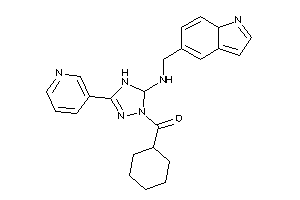 [3-(7aH-indol-5-ylmethylamino)-5-(3-pyridyl)-3,4-dihydro-1,2,4-triazol-2-yl]-cyclohexyl-methanone