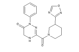 3-[3-(1,2,4-oxadiazol-3-yl)piperidine-1-carbonyl]-1-phenyl-4,5-dihydro-1,2,4-triazin-6-one