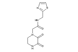 2-(2,3-diketopiperazino)-N-(thiazol-2-ylmethyl)acetamide