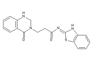 N-(3H-1,3-benzothiazol-2-ylidene)-3-(4-keto-1,2-dihydroquinazolin-3-yl)propionamide