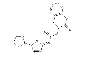 Image of 2-(2-ketochroman-3-yl)-N-[2-(tetrahydrofuryl)-2H-1,3,4-thiadiazol-5-ylidene]acetamide