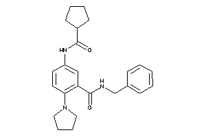 N-benzyl-5-(cyclopentanecarbonylamino)-2-pyrrolidino-benzamide