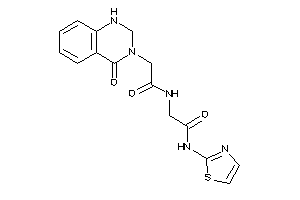 2-(4-keto-1,2-dihydroquinazolin-3-yl)-N-[2-keto-2-(thiazol-2-ylamino)ethyl]acetamide