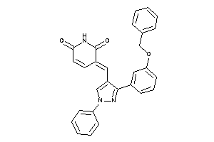 3-[[3-(3-benzoxyphenyl)-1-phenyl-pyrazol-4-yl]methylene]pyridine-2,6-quinone
