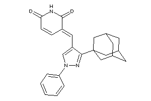 Image of 3-[[3-(1-adamantyl)-1-phenyl-pyrazol-4-yl]methylene]pyridine-2,6-quinone