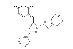 Image of 3-[[3-(benzofuran-2-yl)-1-phenyl-pyrazol-4-yl]methylene]pyridine-2,6-quinone