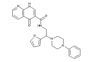 N-[2-(2-furyl)-2-(4-phenylpiperazino)ethyl]-4-keto-1H-1,8-naphthyridine-3-carboxamide