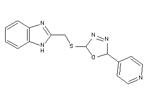 Image of 2-(1H-benzimidazol-2-ylmethylthio)-5-(4-pyridyl)-2,5-dihydro-1,3,4-oxadiazole