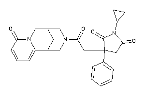 Image of 1-cyclopropyl-3-[2-keto-2-(ketoBLAHyl)ethyl]-3-phenyl-pyrrolidine-2,5-quinone