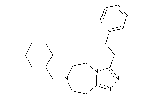Image of 7-(cyclohex-3-en-1-ylmethyl)-3-phenethyl-5,6,8,9-tetrahydro-[1,2,4]triazolo[3,4-g][1,4]diazepine