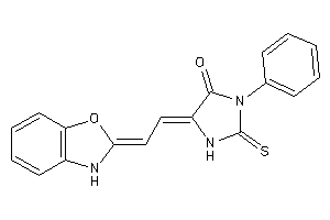 5-[2-(3H-1,3-benzoxazol-2-ylidene)ethylidene]-3-phenyl-2-thioxo-4-imidazolidinone