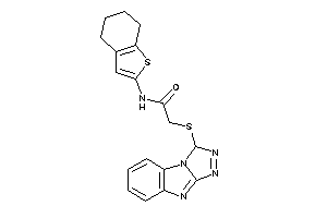 N-(4,5,6,7-tetrahydrobenzothiophen-2-yl)-2-(1H-[1,2,4]triazolo[4,3-a]benzimidazol-1-ylthio)acetamide