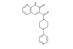 3-[4-(4-pyridyl)piperazine-1-carbonyl]-1H-1,8-naphthyridin-2-one