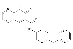 Image of N-(1-benzyl-4-piperidyl)-2-keto-1H-1,8-naphthyridine-3-carboxamide