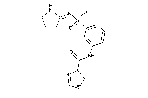 N-[3-(pyrrolidin-2-ylideneamino)sulfonylphenyl]thiazole-4-carboxamide
