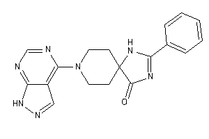 2-phenyl-8-(1H-pyrazolo[3,4-d]pyrimidin-4-yl)-1,3,8-triazaspiro[4.5]dec-2-en-4-one