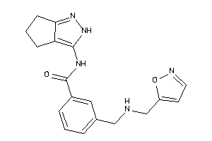 3-[(isoxazol-5-ylmethylamino)methyl]-N-(2,4,5,6-tetrahydrocyclopenta[c]pyrazol-3-yl)benzamide