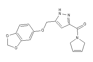 [5-(1,3-benzodioxol-5-yloxymethyl)-1H-pyrazol-3-yl]-(3-pyrrolin-1-yl)methanone