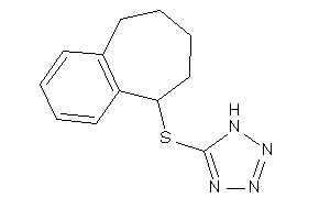 Image of 5-(6,7,8,9-tetrahydro-5H-benzocyclohepten-9-ylthio)-1H-tetrazole