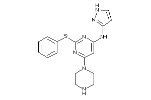 Image of [2-(phenylthio)-6-piperazino-pyrimidin-4-yl]-(1H-pyrazol-3-yl)amine