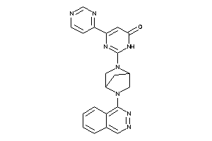 2-(2-phthalazin-1-yl-2,5-diazabicyclo[2.2.1]heptan-5-yl)-4-(4-pyrimidyl)-1H-pyrimidin-6-one