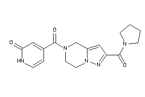 4-[2-(pyrrolidine-1-carbonyl)-6,7-dihydro-4H-pyrazolo[1,5-a]pyrazine-5-carbonyl]-2-pyridone