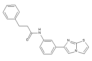 Image of N-(3-imidazo[2,1-b]thiazol-6-ylphenyl)-3-phenyl-propionamide