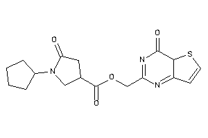 Image of 1-cyclopentyl-5-keto-pyrrolidine-3-carboxylic Acid (4-keto-4aH-thieno[3,2-d]pyrimidin-2-yl)methyl Ester