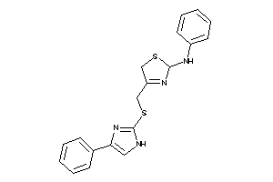 Phenyl-[4-[[(4-phenyl-1H-imidazol-2-yl)thio]methyl]-3-thiazolin-2-yl]amine
