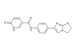 N-[4-(2,3-dihydroimidazo[2,1-b]thiazol-6-yl)phenyl]-6-keto-1H-pyridine-3-carboxamide