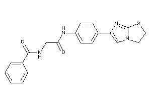 Image of N-[2-[4-(2,3-dihydroimidazo[2,1-b]thiazol-6-yl)anilino]-2-keto-ethyl]benzamide