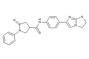 N-[4-(2,3-dihydroimidazo[2,1-b]thiazol-6-yl)phenyl]-5-keto-1-phenyl-pyrrolidine-3-carboxamide