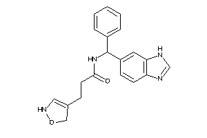 Image of N-[3H-benzimidazol-5-yl(phenyl)methyl]-3-(3-isoxazolin-4-yl)propionamide