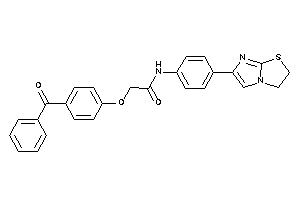 2-(4-benzoylphenoxy)-N-[4-(2,3-dihydroimidazo[2,1-b]thiazol-6-yl)phenyl]acetamide